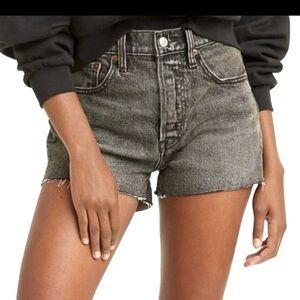 Levi's Light Button Fly 501 Denim Cutoff Shorts